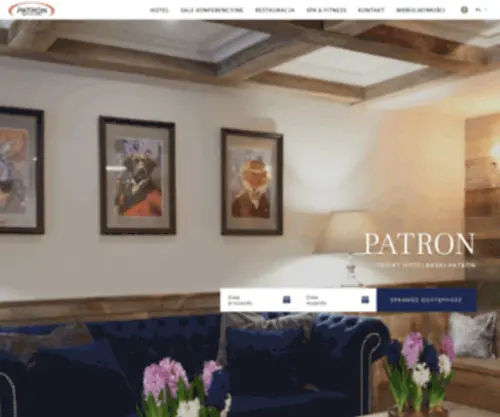 Patron.waw.pl(Hotel Patron) Screenshot