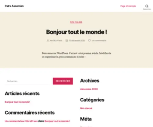 Patrxassemian.com(Patrxassemian) Screenshot
