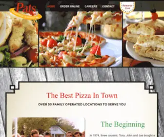 Patsfamilyrestaurant.com(Pat's Pizzeria) Screenshot