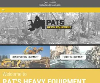 Patsheavyequipment.com(Pat's Heavy Equipment) Screenshot