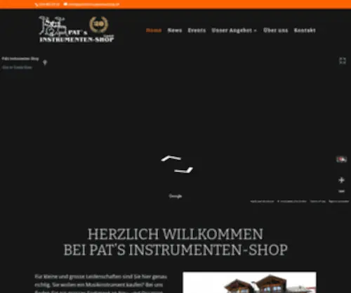 Patsinstrumentenshop.ch(Pat's Instrumenten) Screenshot