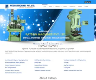 Patsontech.com(Multi Spindle Drilling Machines) Screenshot
