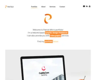 Patsui.com(Graphic design freelancer from Helsinki) Screenshot