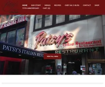 Patsys.com(Patsys Italian Restaurant) Screenshot