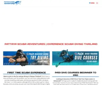 Pattaya-Scuba-Adventures.com(Pattaya Scuba Adventures) Screenshot