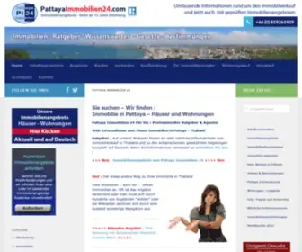 Pattayaimmobilien24.com(Finden Sie Ihre Wohnung oder Ihr Haus in Pattaya) Screenshot