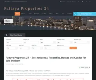 Pattayaproperties24.com(Pattaya Properties 24) Screenshot