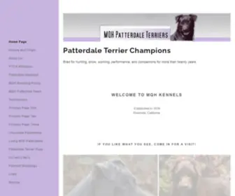 Patterdale.net(MQH Patterdale Terriers) Screenshot