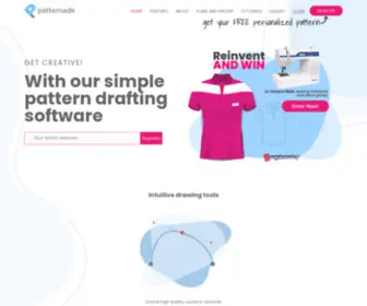 Patternade.com(Pattern drafting software) Screenshot