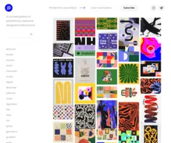 Patterncollect.com(A curated gallery of patterns by awesome designers & illustrators) Screenshot