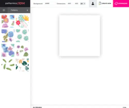 Patternevo.com(Create your own custom floral fabric) Screenshot