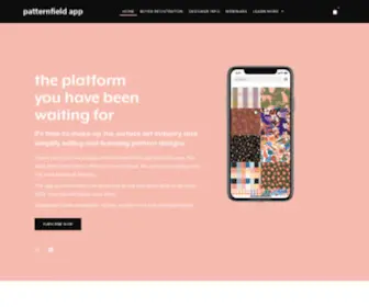 Patternfieldapp.com(Home) Screenshot