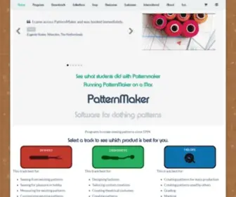 Patternmakerusa.com(PatternMaker Software) Screenshot