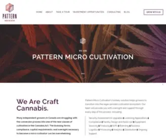 Patternmicro.com(Pattern Micro Cultivation’s turnkey solution) Screenshot