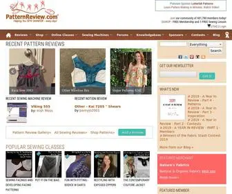 Patternreview.com(Sewing Pattern Review Online Sewing Community) Screenshot