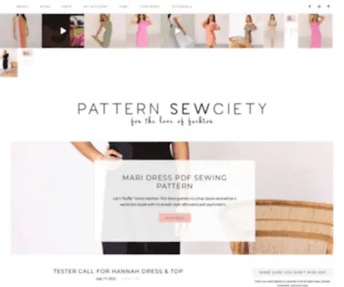 Patternsewciety.com(Pattern Sewciety) Screenshot