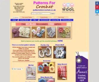 Patternsforcrochet.co.uk(Free crochet patterns) Screenshot