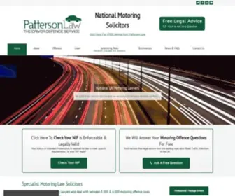 Pattersonlaw.co.uk(Motor Solicitors) Screenshot