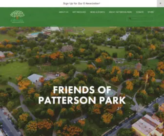 Pattersonpark.com(Friends of Patterson Park) Screenshot