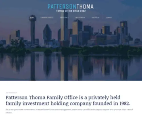 Pattersonthoma.com(Investment holding company) Screenshot