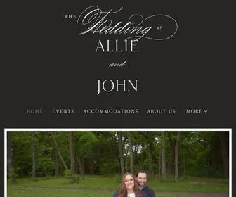 Pattersonwedding2020.com(Allie & John) Screenshot