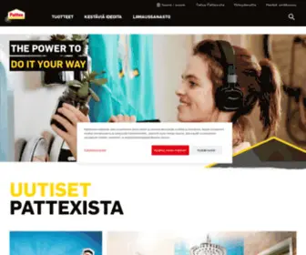 Pattex.fi(Jos tarvitset liimoja ja muita tuotteita tee se itse) Screenshot