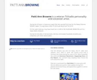 Pattiannbrowne.net(Patti Ann Browne) Screenshot