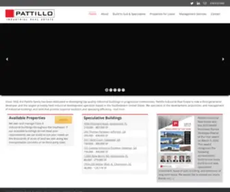 Pattillore.com(Pattillo Industrial Real Estate) Screenshot