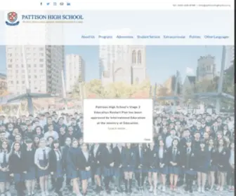 Pattisonhighschool.ca(Pattison High School) Screenshot