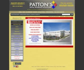 Pattonscorp.com(Patton’s Steel) Screenshot