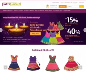 Pattupavadai.com(Buy Readymade Pattu pavadai online) Screenshot