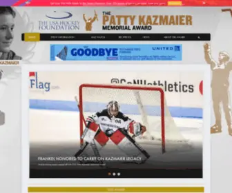 Pattykaz.com(Patty Kazmaier Award) Screenshot