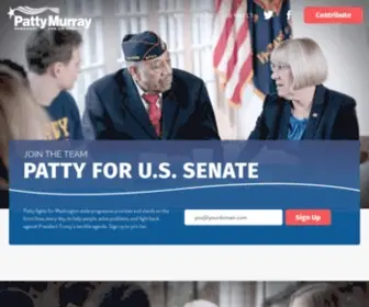 Pattymurray.com(Patty Murray for U.S) Screenshot
