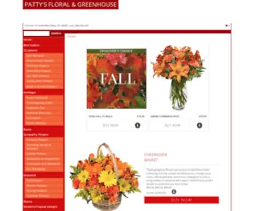 Pattysfloral.net(Malta Florist) Screenshot