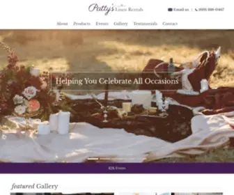 Pattyslinenrentals.com(Patty's Linen Rentals) Screenshot