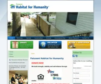 Patuxenthabitat.org(Patuxent Habitat for Humanity) Screenshot