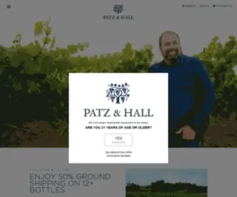 Patzhall.com(Patz & Hall Winery) Screenshot