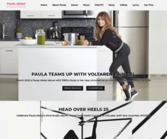 Paula-Abdul.com(The Official Paula Abdul Fan Site) Screenshot