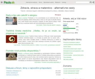 Paula.sk(Zdravie, strava a materstvo) Screenshot
