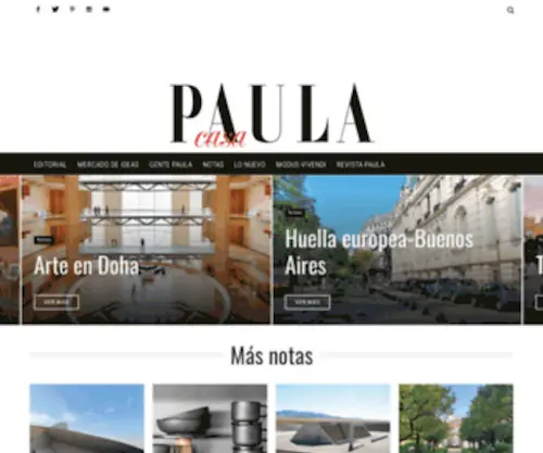 Paulacasa.com.uy(Bienvenidos a Revista Paula) Screenshot