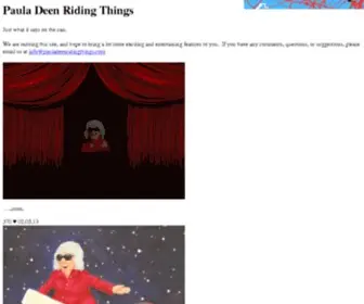 Pauladeenridingthings.com(Paula Deen Riding Things) Screenshot