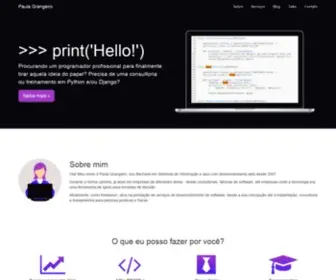 Paulagrangeiro.com.br(Paula Grangeiro) Screenshot