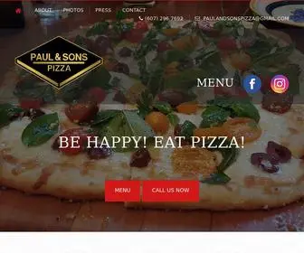 Paulandsonspizza.com(Paul & Sons Pizza) Screenshot