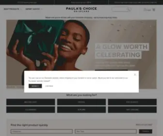 Paulaschoice.dk(Paula's Choice) Screenshot