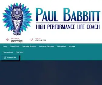 Paulbabbittlifecoach.com(Paul Babbitt High Performance Life Coach) Screenshot