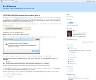 Paulbatum.com(Paul Batum) Screenshot
