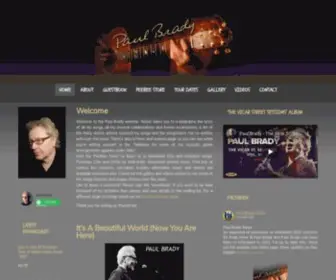 Paulbrady.com(Paul Brady) Screenshot