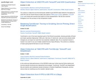 Paulbridger.com(Machine Learning Articles) Screenshot