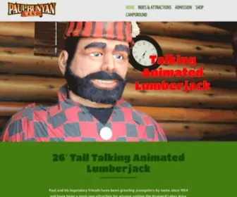 Paulbunyanland.com(Amusement Park) Screenshot