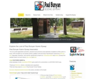 Paulbunyanscenicbyway.org(Explore the Lore of Paul Bunyan Scenic Byway) Screenshot